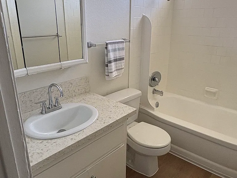 New quartz countertop, sink and fixtures