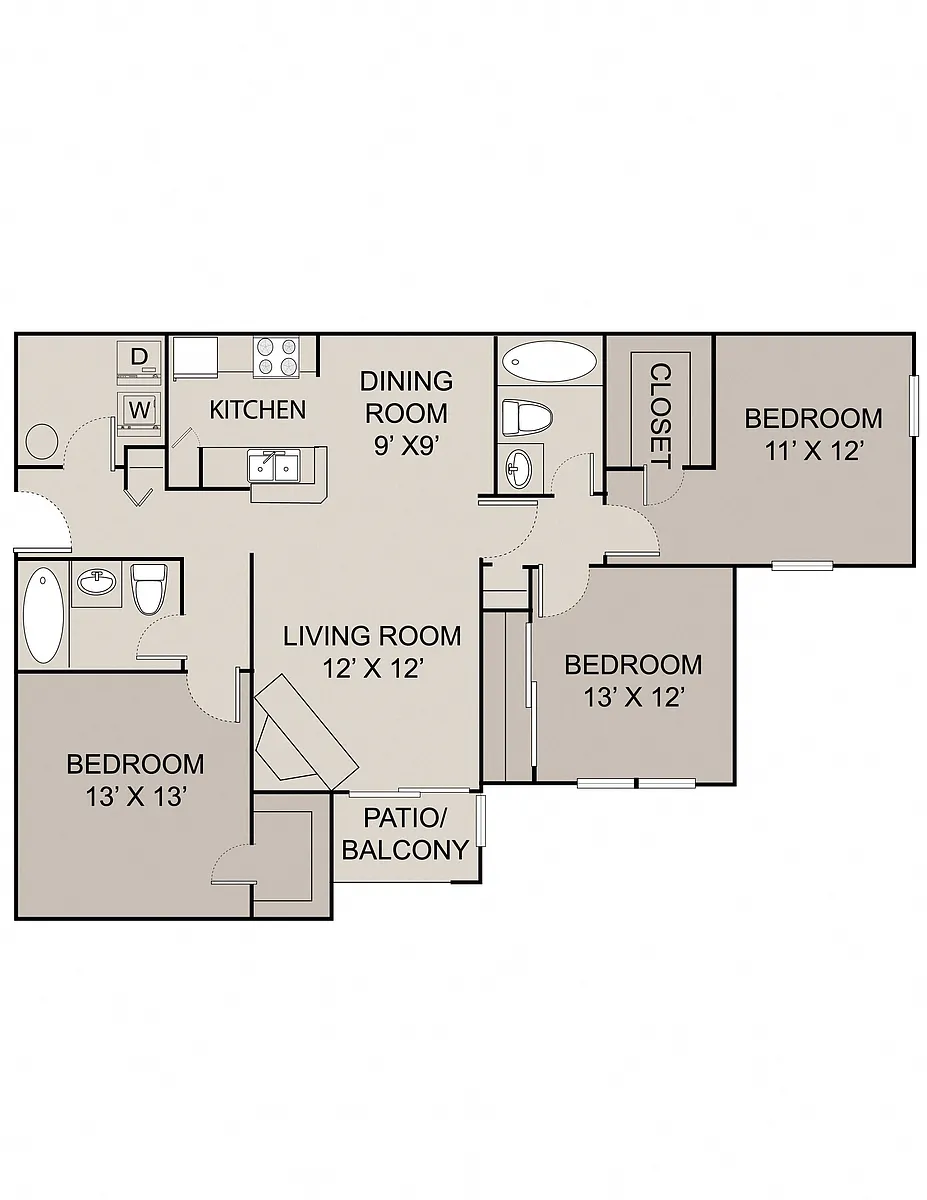 Floor plan STOKELY - C1