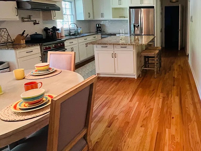Fully updated Kitchen features stainless steel appliances and WOLF range, truly a chef's dream come true.