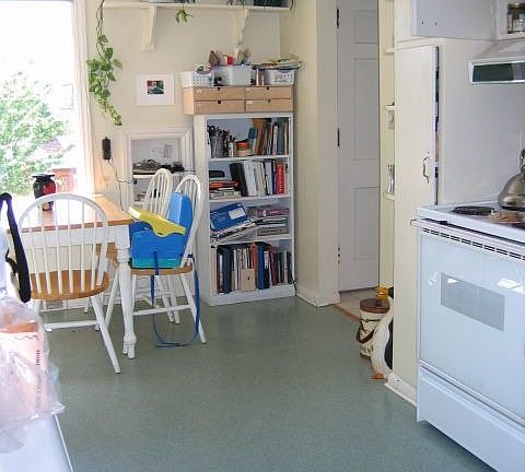 Kitchen, looking west