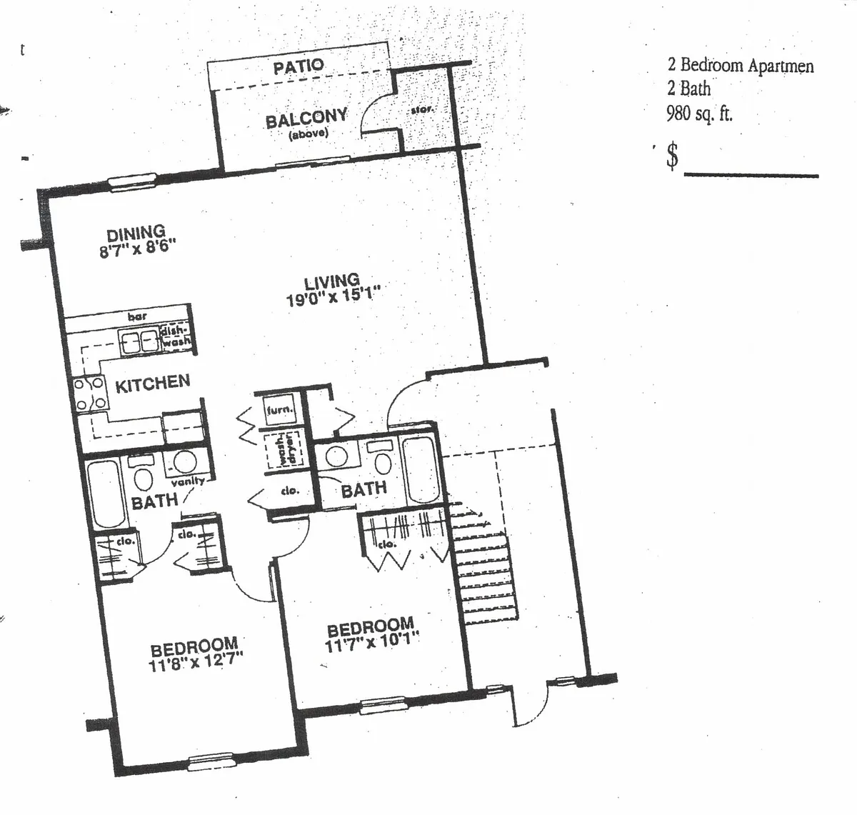 Floor plan 2 Bedroom