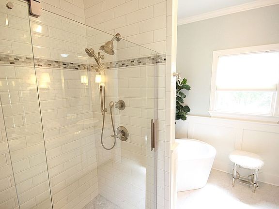 Free standing tub and shower