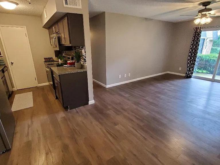 View from Dining to Kitchen-Living Area
