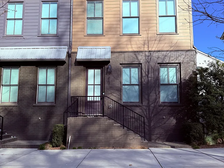 Front of house, end unit