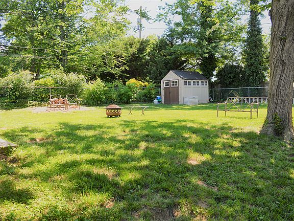 Large fenced backyard