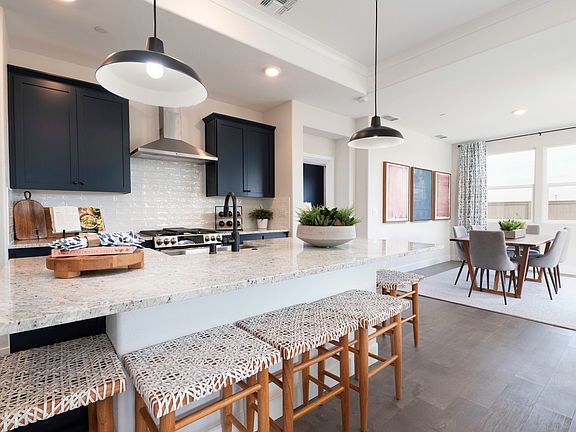 Large island in kitchen