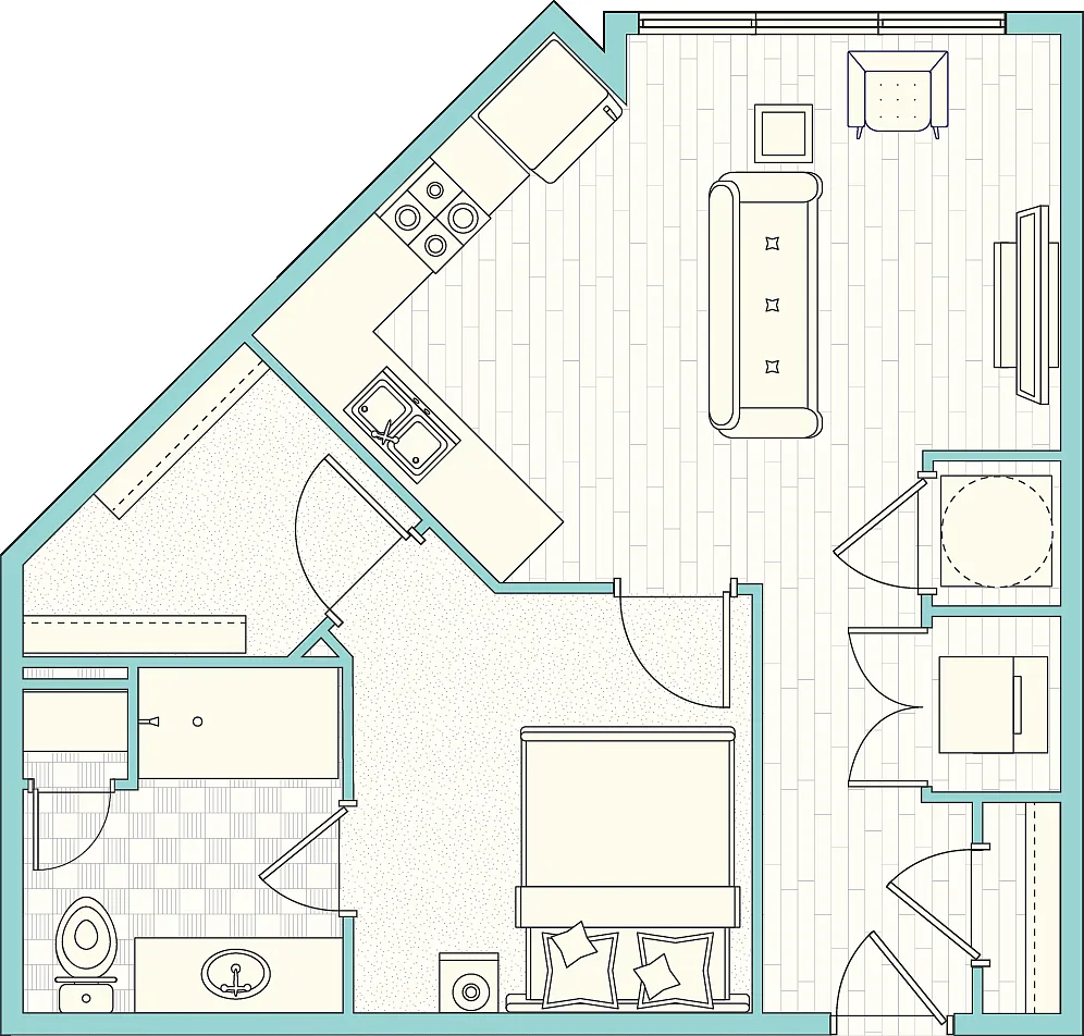 Floor plan S4 - Studio
