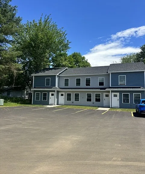 Front view of building
