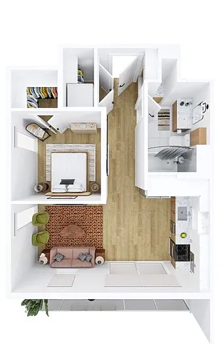Floor plan Studio B