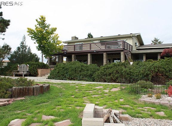 deck as seen from back yard