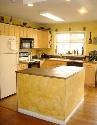 kitchen with island