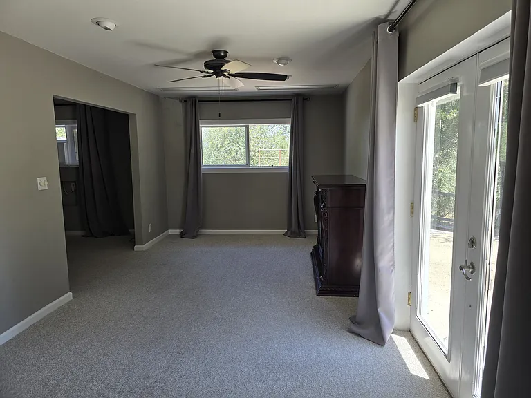 North window of Living area.