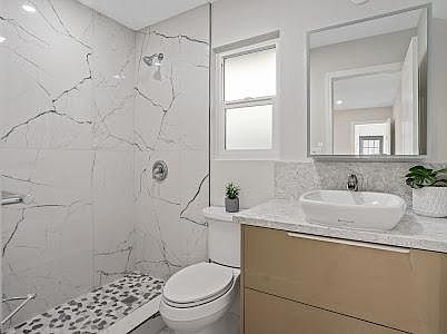 completely remodel/all new bathroom; Lighted medicine cabinet