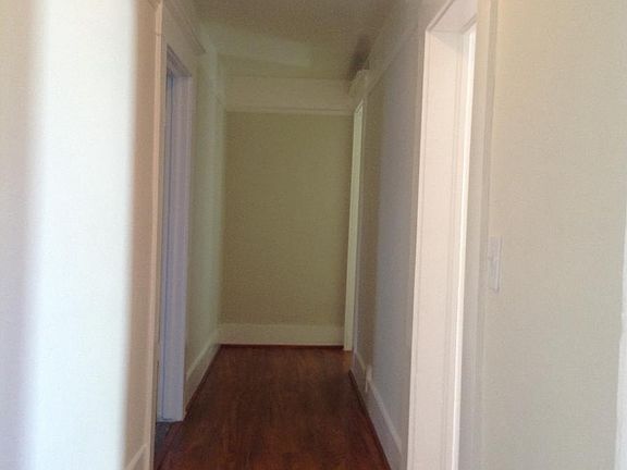 Hallway, Living room on right, front bedroom on left