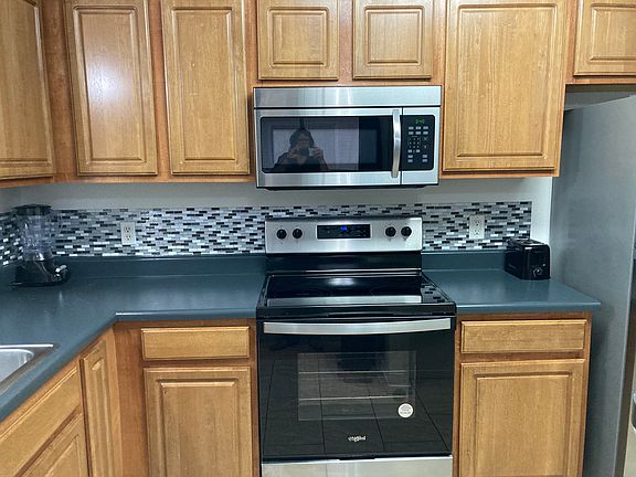 Nice kitchen flow, new appliances