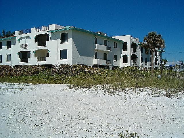 Beach side of building