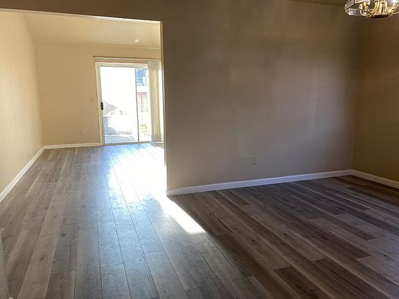 Entry looking into the Dining area and Living Room