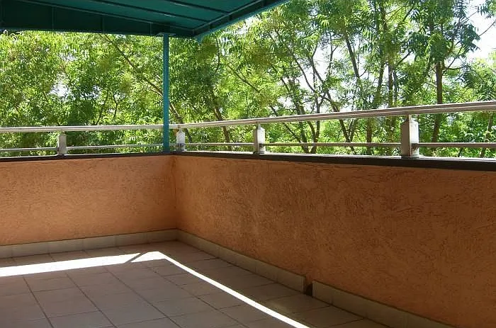 large balcony