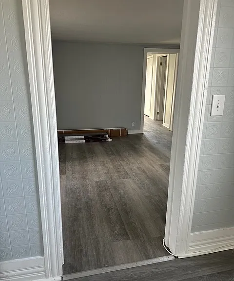 View of living room from kitchen