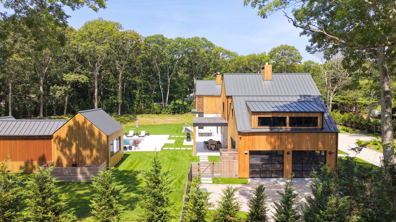  Garage positioned to fully block the main residence to ensure additional privacy throughout 