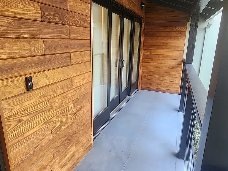 Front porch with Ring Doorbell
