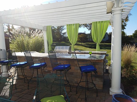 Pergola with granite counters