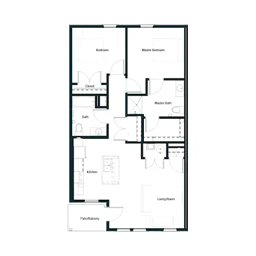 Floor plan 2 Bedroom