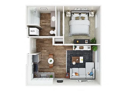 Floor plan 1X1 A