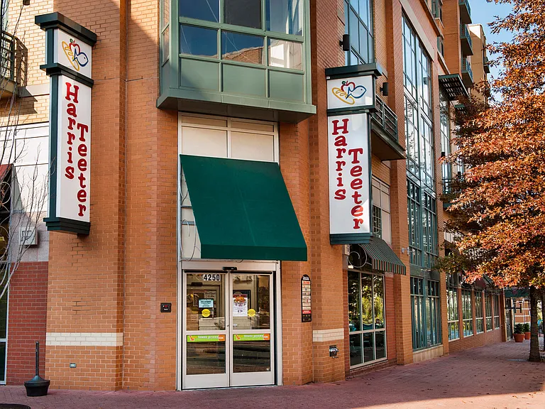 Harris Teeter neighborhood market and grocery store is only a short walk away
