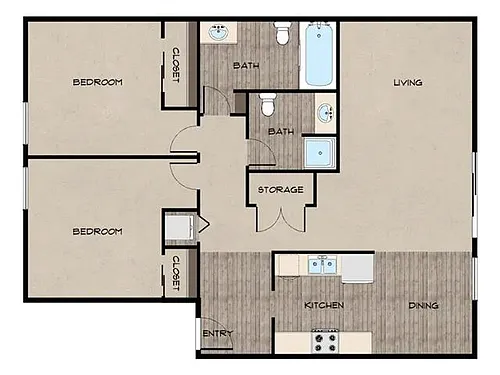 Floor plan Red Rock Canyon Renovated