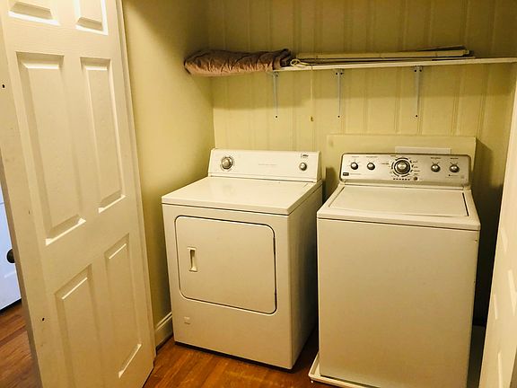 Washer and dryer in laundry closet