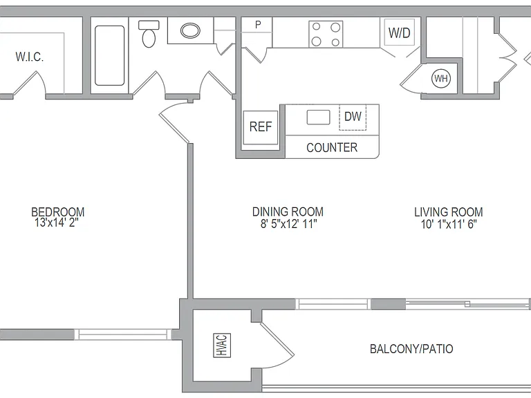 5A Handicap Accessible Unit Floor Plan 5A Handicap Accessible Unit Floor Plan