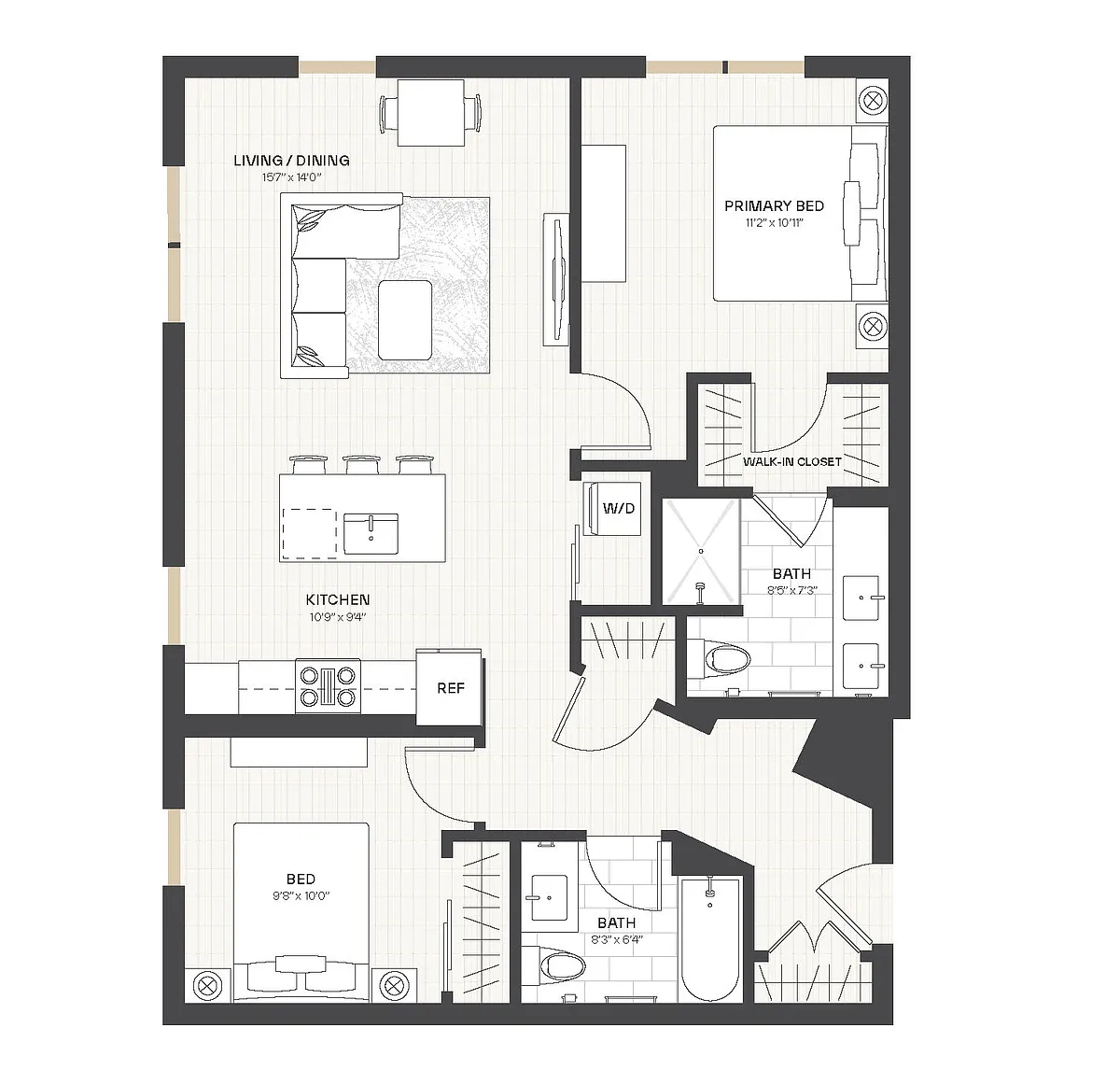 Floor plan 2B7