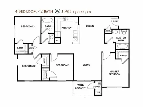 Floor plan Bond
