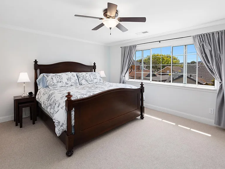 Upstairs master with walk-in closet