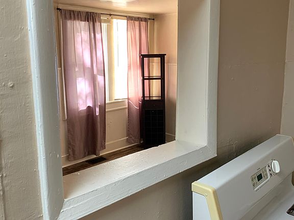 From kitchen, into living room