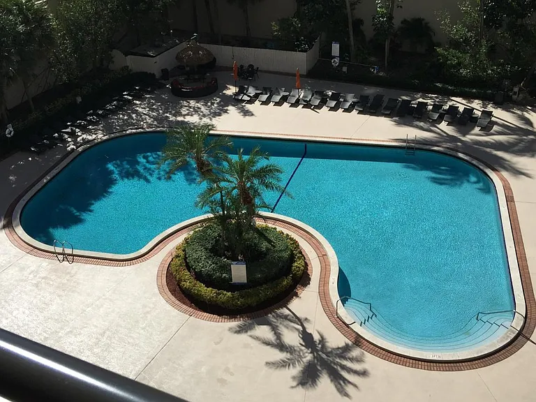 Pool View from Balcony