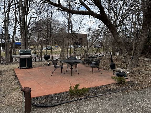 Resident patio and grill area
