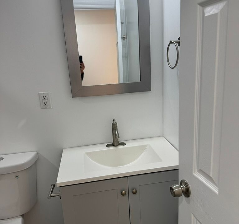 Newly renovated bathroom and apartment