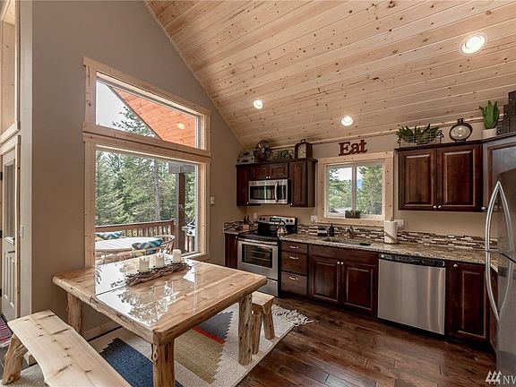 Light and bright with mountain views from the kitchen and great room.