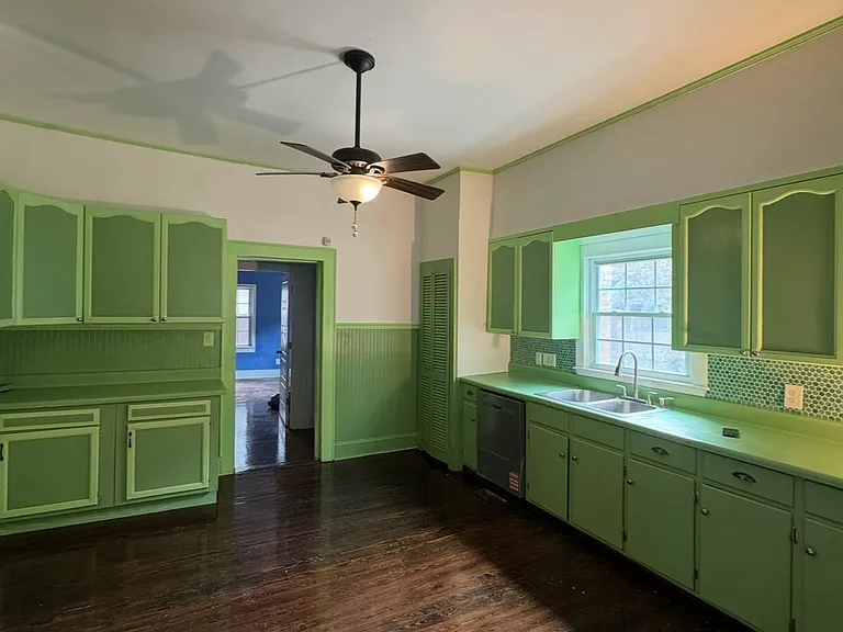 Large kitchen with new fridge, stove and dishwasher