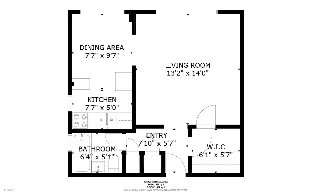 Floor plan Studio