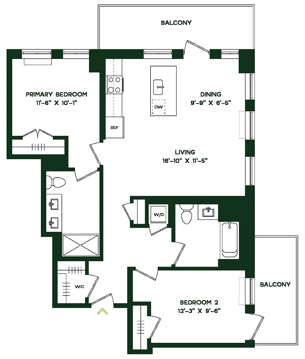 Floor plan B7W