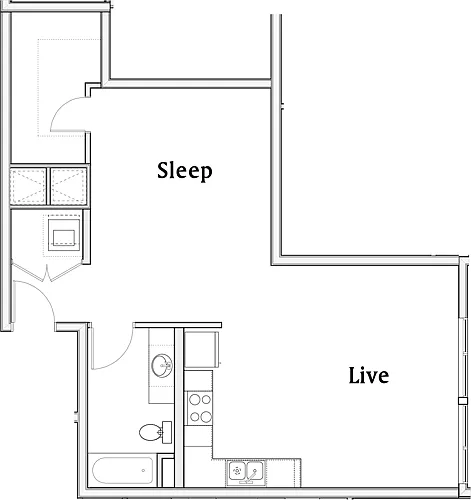 Floor plan Studio I