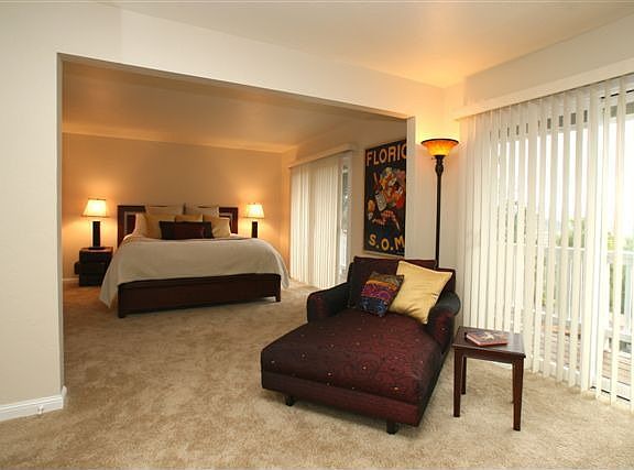 Master bedroom w/ sitting room