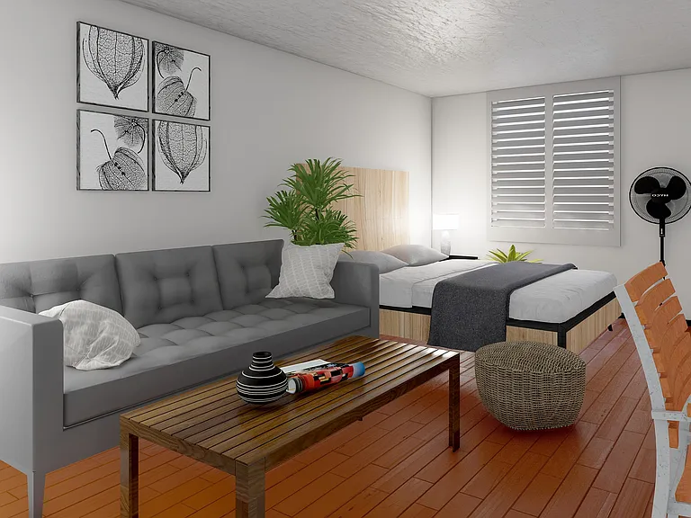 Experience the charm of this chic urban studio, designed for modern living.
