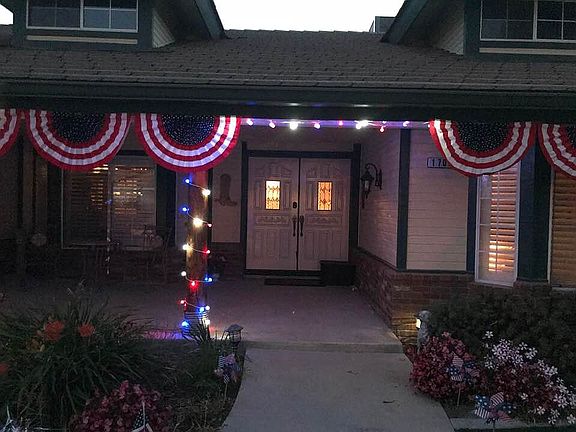 front at dusk