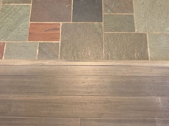 Hardwood and slate