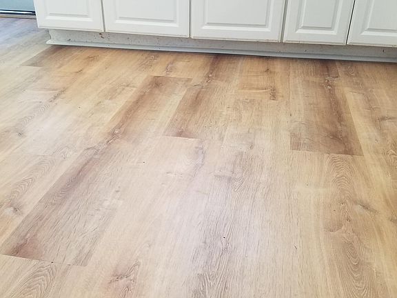 new vinyl plank kitchen floor