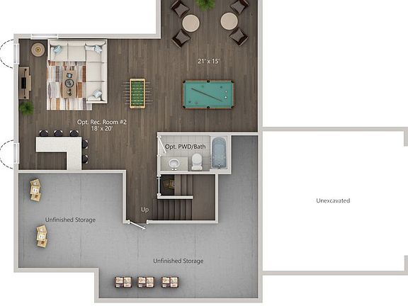 Carter Basement with Opt Rec Bath